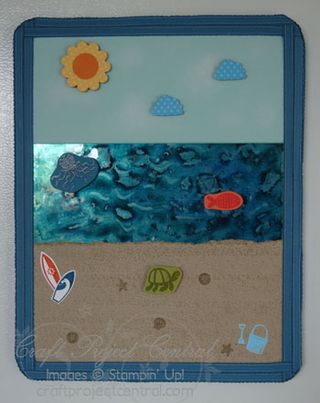 Beach Scene Magnet Board
