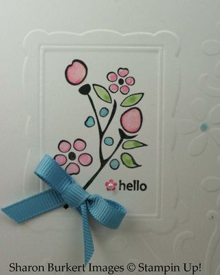 Bordering on romance double emboss close up