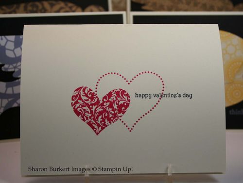 Inside of elegant bird valentine