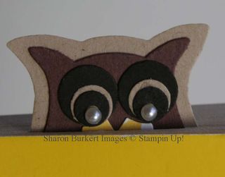 Owl bookmark cardpeeking Owl bookmark cardpeeking