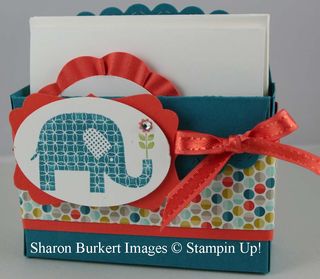 Patterned Occasions 3 x 3 box & card