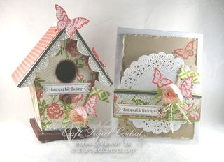 Altered Birdhouse & Card Altered Birdhouse & Card
