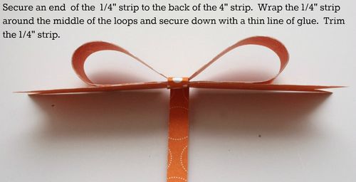 Paper bow step five