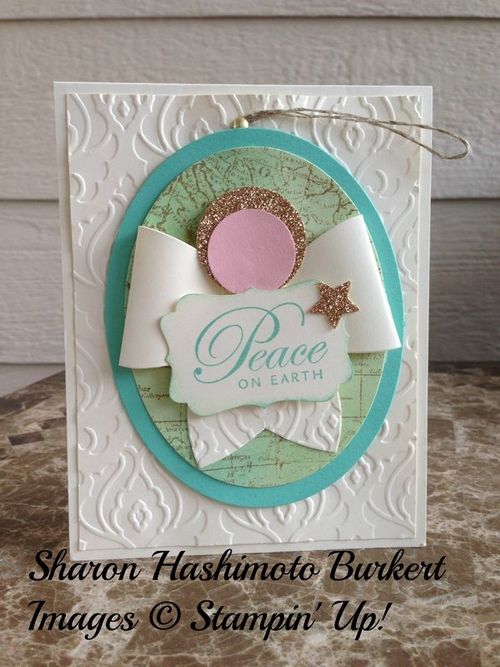 Peace on earth angel card