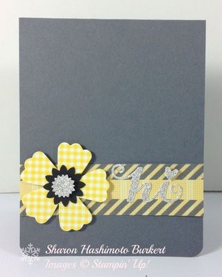Washi flower front