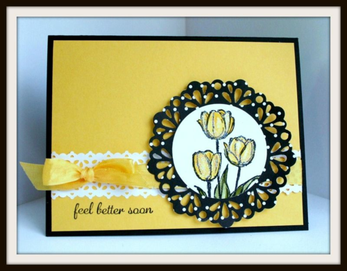 Blessed Easter with delicate dily