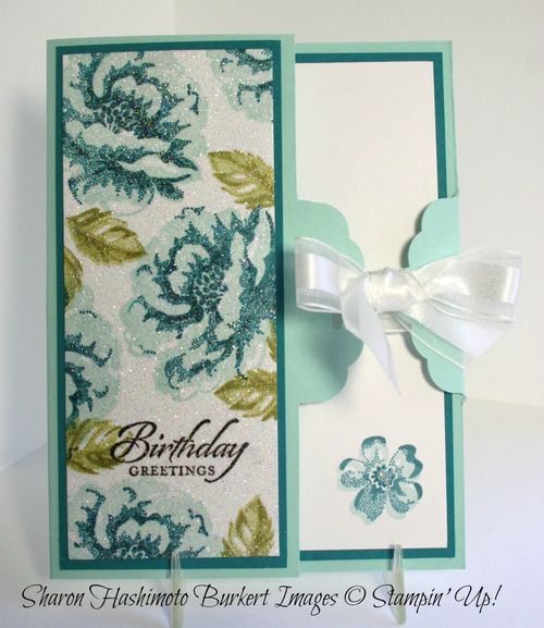 Stippled Blossoms scallop punch front Stippled Blossoms scallop punch front