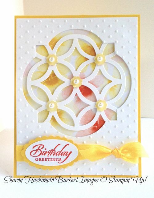 Lattice die window Watercolor Wonder DSP