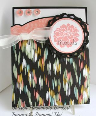 Finished card adorning