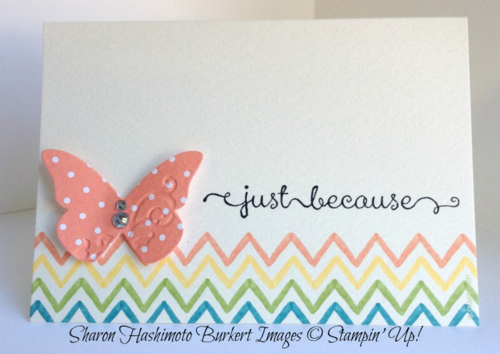 5 minute card butterfly