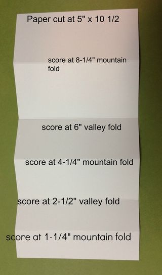 Stair step card directions Stair step card directions