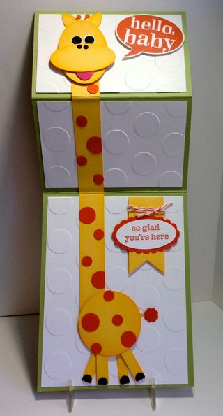 Kerri's giraffe card open