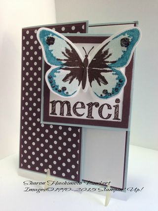 Latch card watercolor wings a world of thanks