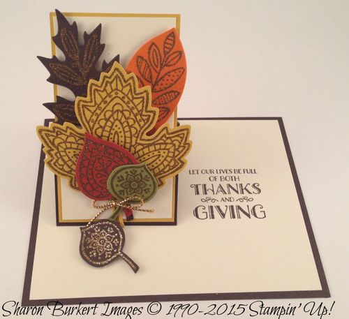 Lighthearted Leaves one arm easel open