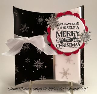 Square Pillow Box Winter Wonderland DSP 