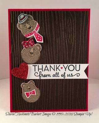 Bear Hugs family thank you