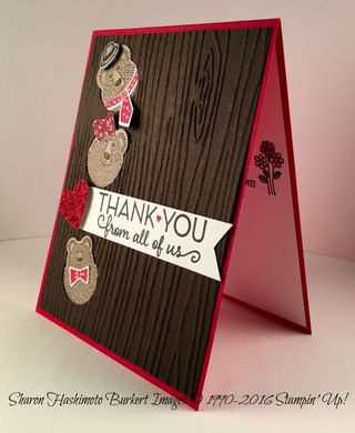 Bear Hugs Thank you side