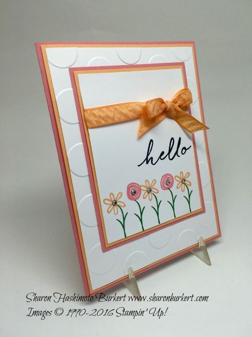 Swirly Bird flowers in a row side Swirly Bird flowers in a row side