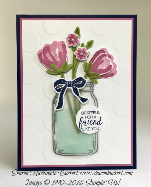 Bunch of Blossoms, Jar of Love, astheinkdries.com,#stampin' up