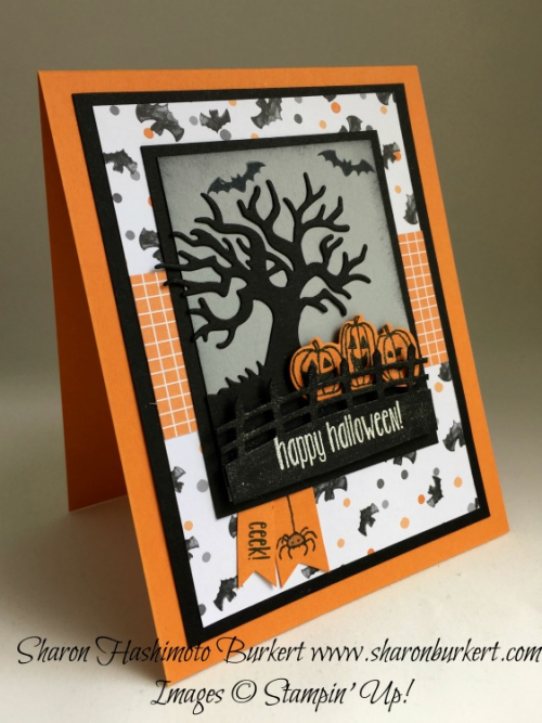 Spooky Fun stamp  set, Halloween Scenes Edgelits, astheinkdries.com, #stampinup