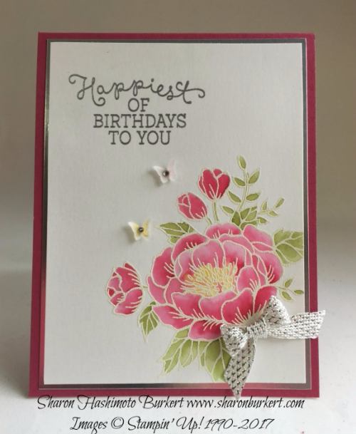 Birthday Blooms, astheinkdries.com