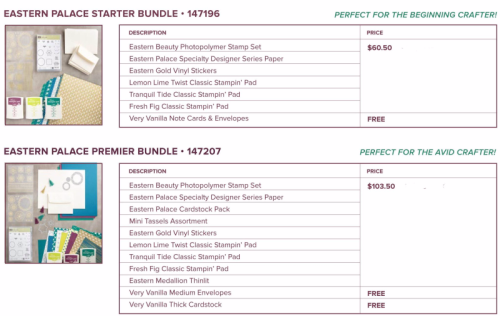 Eastern palace bundles